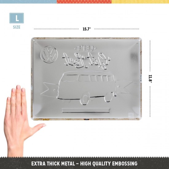 Placă metalică 30 x 40 - Volkswagen - Let'S Get Lost - Hai Sa Rătăcim