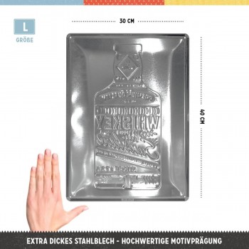 Placă metalică 30 x 40 - Whiskey - Raza de Soare Placă metalică 30 x 40 - Whiskey - Raza de Soare