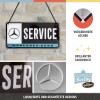 Placă metalică cu Șnur 10 x 20 - Mercedes-Benz Service