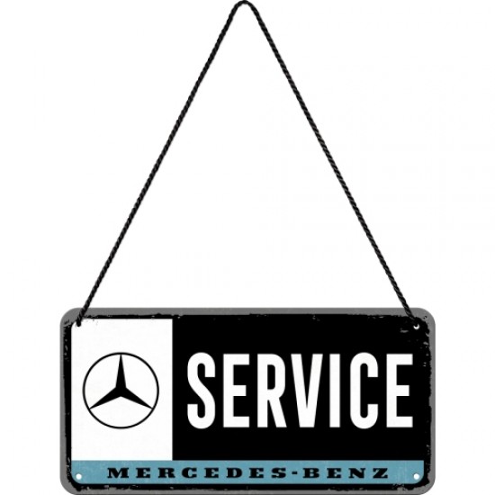 Placă metalică cu Șnur 10 x 20 - Mercedes-Benz Service