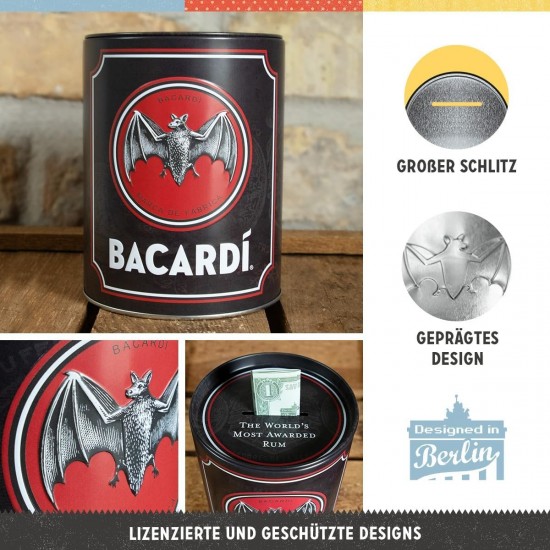 Pușculiță Bacardi Logo Negru