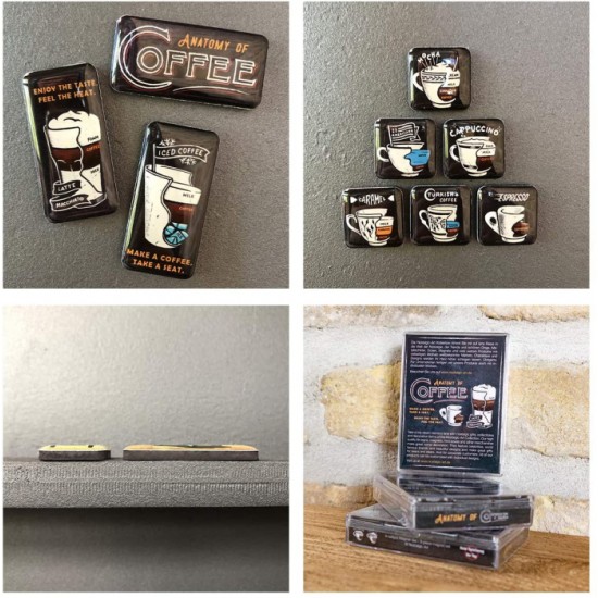 Set de magneți Anatomia Cafelei