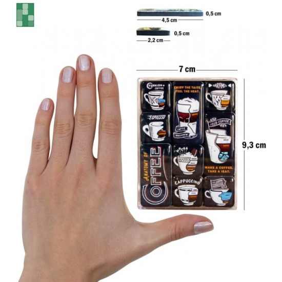 Set de magneți Anatomia Cafelei