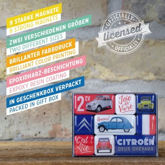 Set de magneți Citroen - 2Cv C'Est la Vie - Asta E Viata