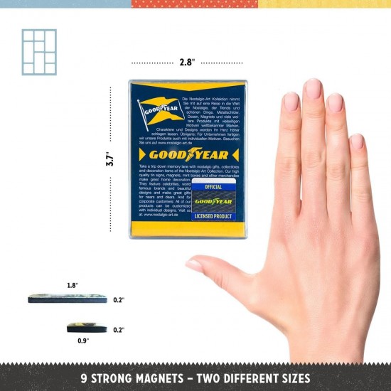 Set magneți Goodyear Sigle