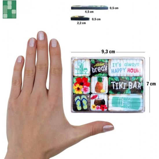 Set magneți Tiki Bar Set magneți Tiki Bar