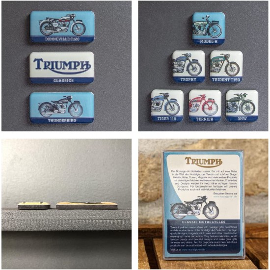 Set magneți Triumph - Model Chart - Diagrama cu Modele