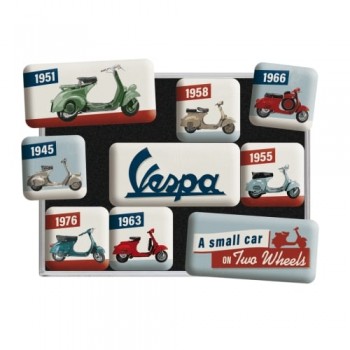 Set magneți Vespa Model Chart - Diagrama cu Modele