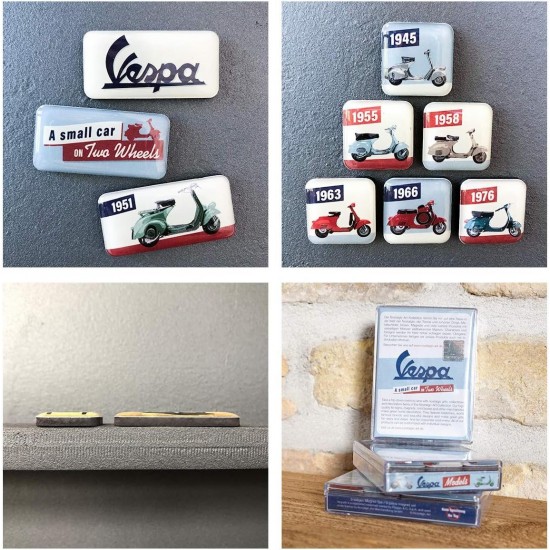 Set magneți Vespa Model Chart - Diagrama cu Modele