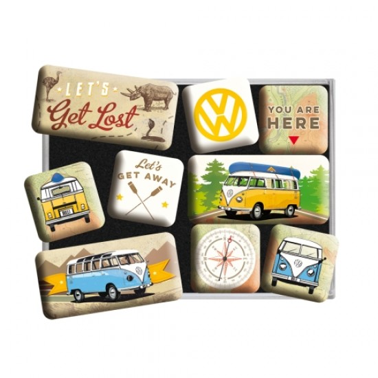 Set magneți Volkswagen - Bulli Let'S Get Lost