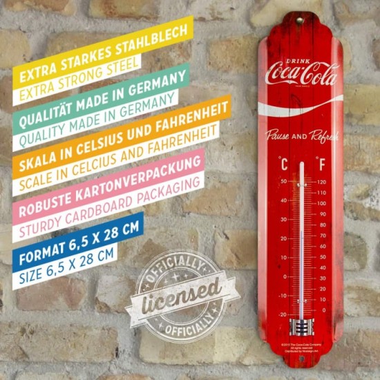 Termometru Coca-Cola Logo Red - Sigla Rosie