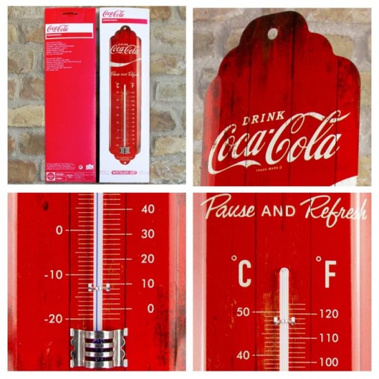Termometru Coca-Cola Logo Red - Sigla Rosie