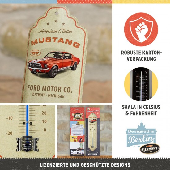 Termometru Ford Mustang Gt 1967 Rosu