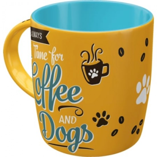 Cană ceramică 330ml - Coffee And Dogs - Cafea și Catei