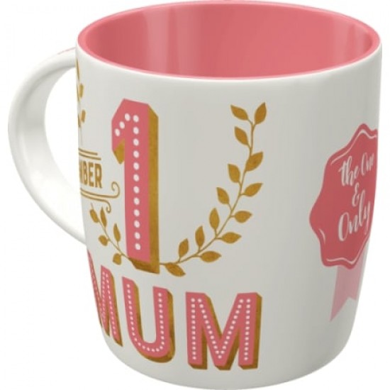 Cană ceramică 330 ml - No 1 Mom - Mama Numarul 1