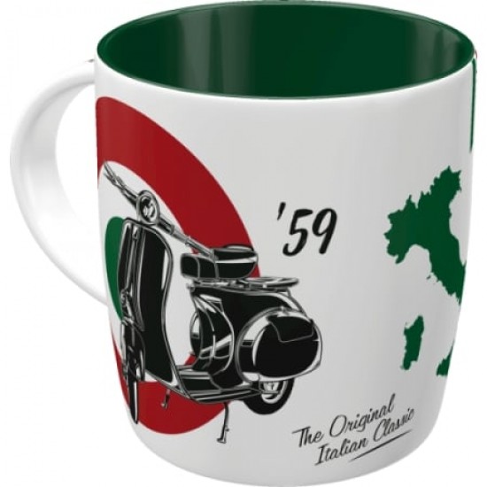 Cană ceramică 330ml - Vespa Italian Classic - Clasic Italienesc