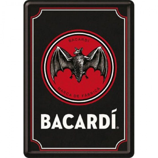 Carte Poștală metalică - Bacardi