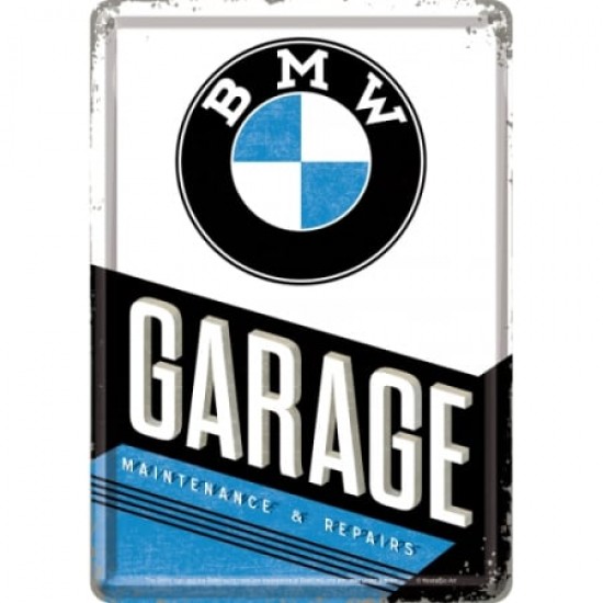 Carte Poștală metalică - BMW Garage - Garaj