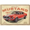 Carte Poștală metalică - Ford Mustang - Gt 1967 Red - Rosu