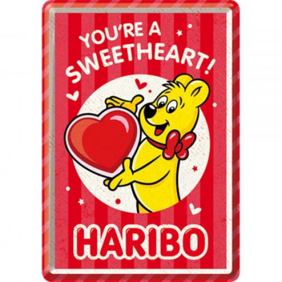 Carte Poștală metalică - Haribo Sweetheart