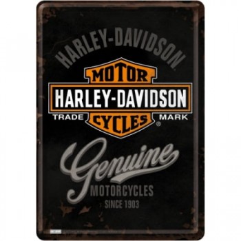 Carte Poștală metalică - Harley-Davidson Genuine - Autentic