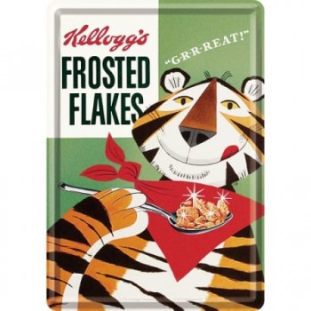 Carte Poștală metalică - Kellogg'S Sugar Frosted Flakes - Fulgi Glazurati cu Zahar