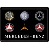 Carte Poștală metalică - Mercedes-Benz Logo Evolution - Evolutia Siglei Mercedes-Benz Carte Poștală metalică - Mercedes-Benz Logo Evolution - Evolutia Siglei Mercedes-Benz