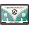 Carte Poștală metalică - Volkswagen Adventure Awaits - Aventura Asteapta