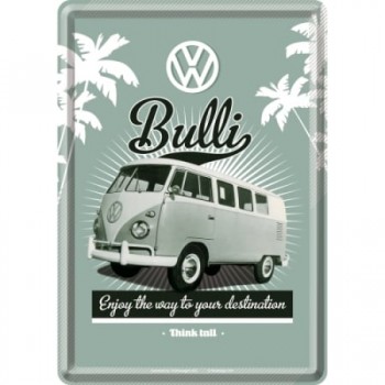 Carte Poștală metalică - Volkswagen Bulli Carte Poștală metalică - Volkswagen Bulli