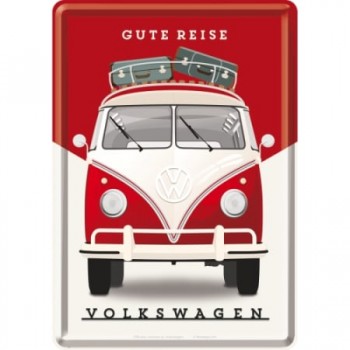 Carte Poștală metalică - Volkswagen - Gute Reise - Forma Buna