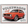 Carte Poștală metalică - Vw Golf Gti 1976