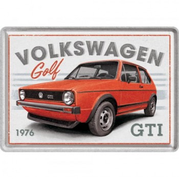 Carte Poștală metalică - Vw Golf Gti 1976