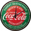 Ceas de Perete Coca-Cola Thirst Quenching Green 31 Cm - Potoleste Setea