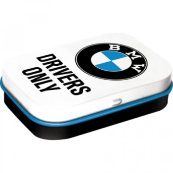 Cutie metalică de buzunar - BMW - Drivers Only White - Doar pentru Soferi de BMW - Alb