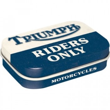 Cutie metalică de buzunar - Triumph - Riders Only - Doar pentru Soferi de Triumph