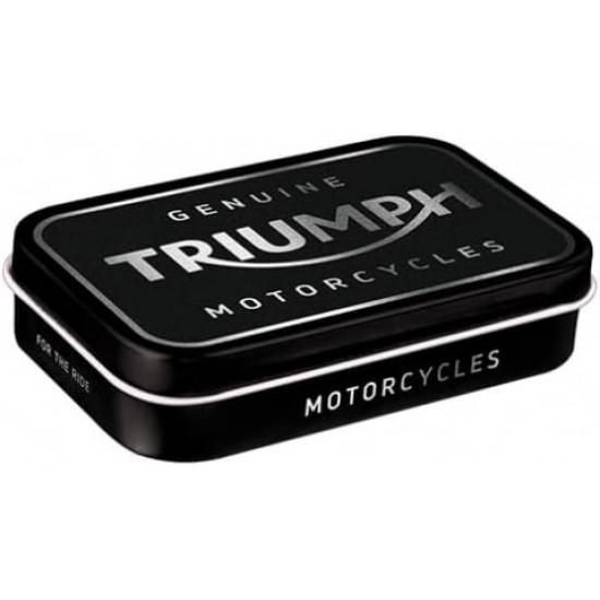Cutie metalică de buzunar - XL Triumph Logo Silver