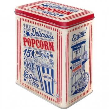 Cutie metalică L - Popcorn - Floricele