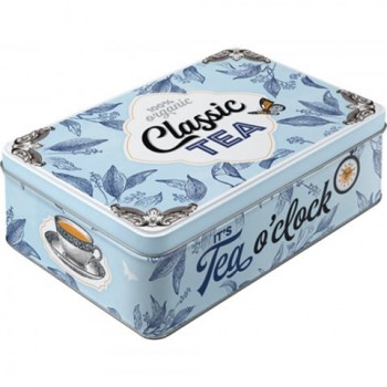 Cutie metalică plată - Classic Tea