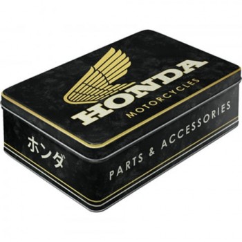Cutie metalică plată - Honda Mc Parts ; Accessories Gold