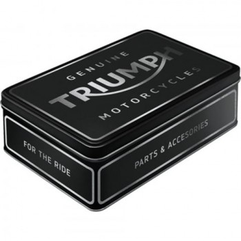 Cutie metalică plată - Triumph Parts ; Accessories Silver