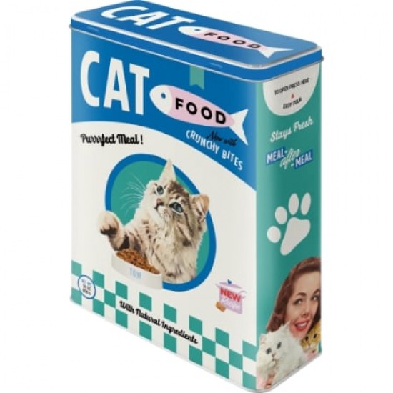 Cutie metalică XL - Cat Food Fish - Hrana pentru Pisici