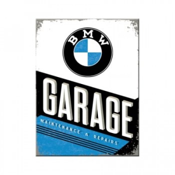Magnet 6 x 8cm -  BMW - Garage - Garaj