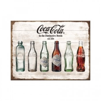 Magnet 6 x 8cm - Coca-Cola Bottle Timeline - Evolutia Sticlei în Timp Magnet 6 x 8cm - Coca-Cola Bottle Timeline - Evolutia Sticlei în Timp