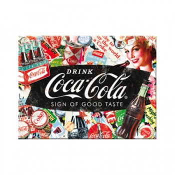 Magnet 6 x 8cm -  Coca-Cola - Collage - Colaj