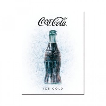 Magnet 6 x 8cm -  Coca-Cola - Ice White - Rece Ca Gheata - Alb