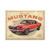 Magnet 6 x 8cm -  Ford Mustang Gt 1967 Red - Rosu