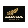 Magnet 6 x 8cm -  Honda Mc Motorcycles Gold - Sigla Honda Moto pe Auriu
