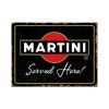 Magnet 6 x 8cm -  Martini - Served Here - Martini - Servit Aici
