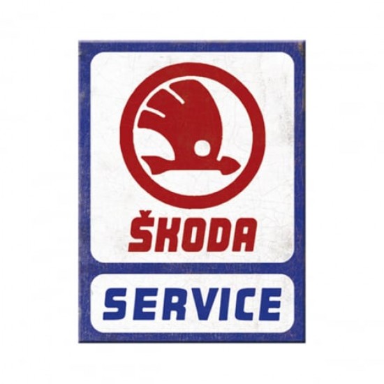 Magnet 6 x 8cm -  Skoda Service
