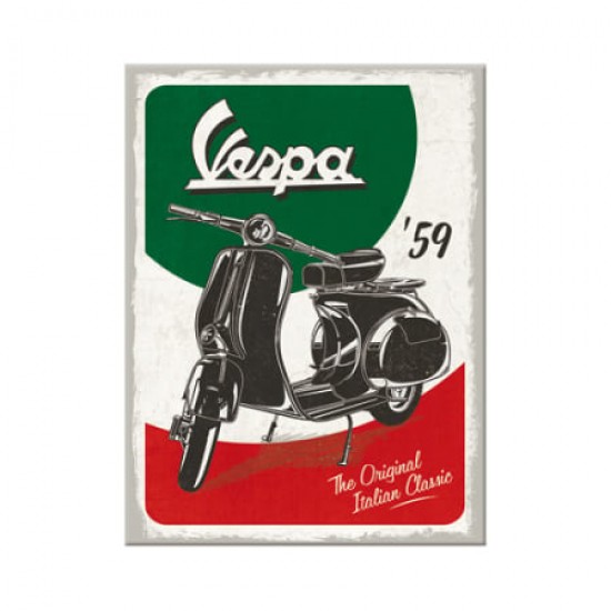 Magnet 6 x 8cm -  Vespa - The Italian Classic - Vespa - Clasic Italienesc